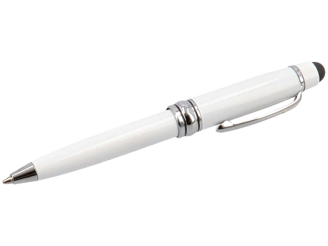 Penna touch gessata bianca