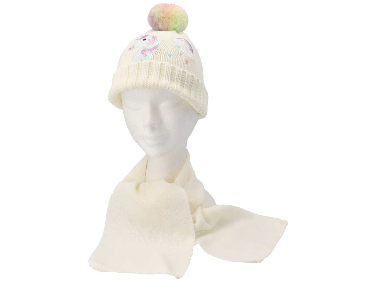 Unicorno set cappello+sciarpa ag047