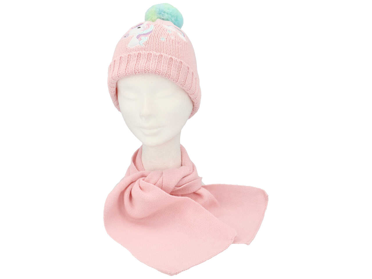 Unicorno set cappello+sciarpa ag047