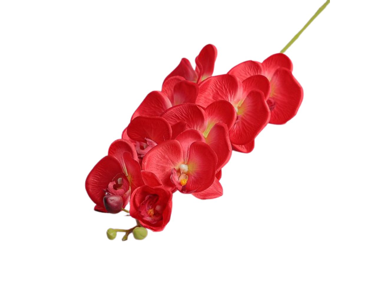Ramo con fiori di orchidea 87cm rosso
