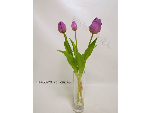 Bouquet tulipani lavanda 45cm 114438