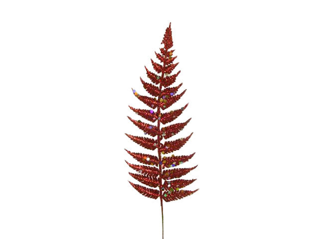 Felce spruzzata 25cm rossa dc000549