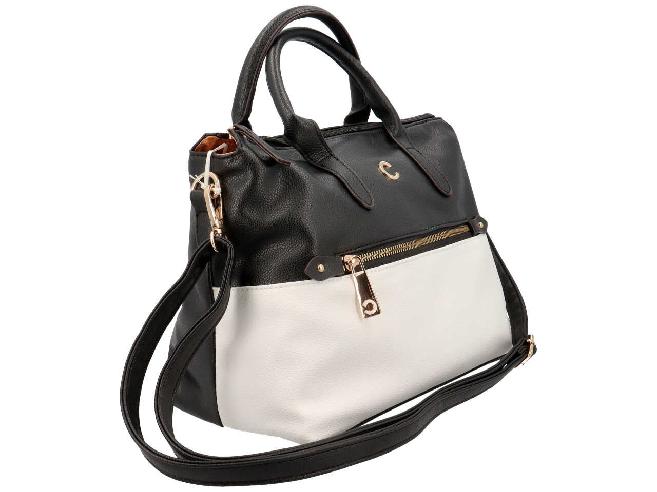 Borsa da donna first collection a mano colore nero composizione: 100% pelle sintetica