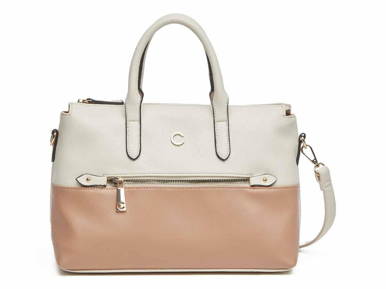 Borsa da donna first collection a mano colore bianco composizione: 100% pelle sintetica