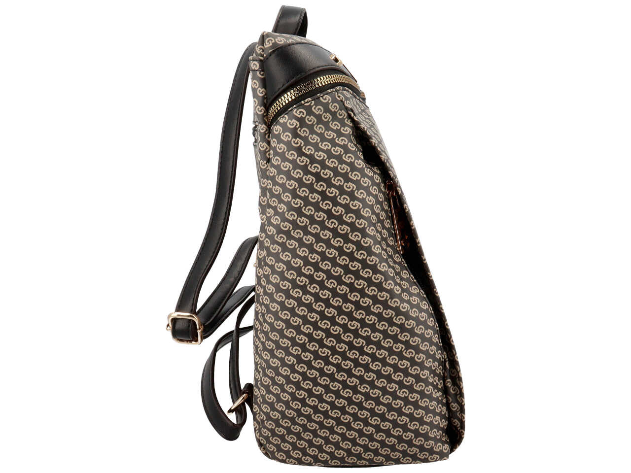 Borsa da donna angie collection zaino colore nero composizione: 100% pelle sintetica