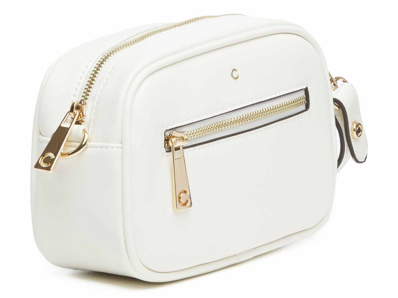 Borsa da donna peggy collection reportina colore bianco spento composizione: 100% pelle sintetica