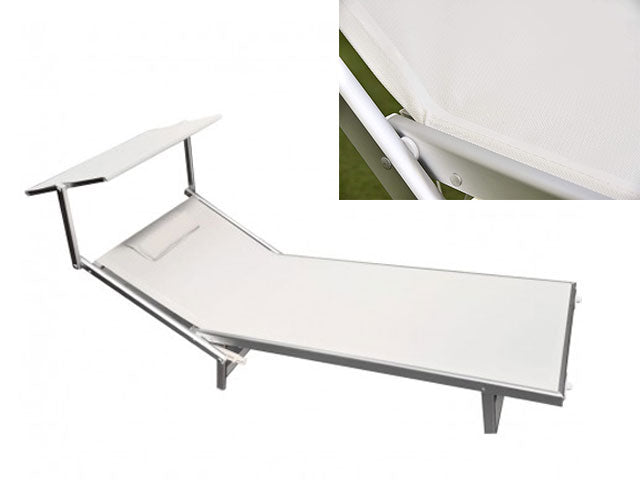 lettino prendi sole pro bianco