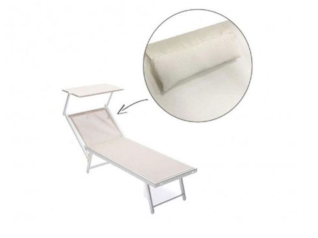 lettino prendi sole pro bianco