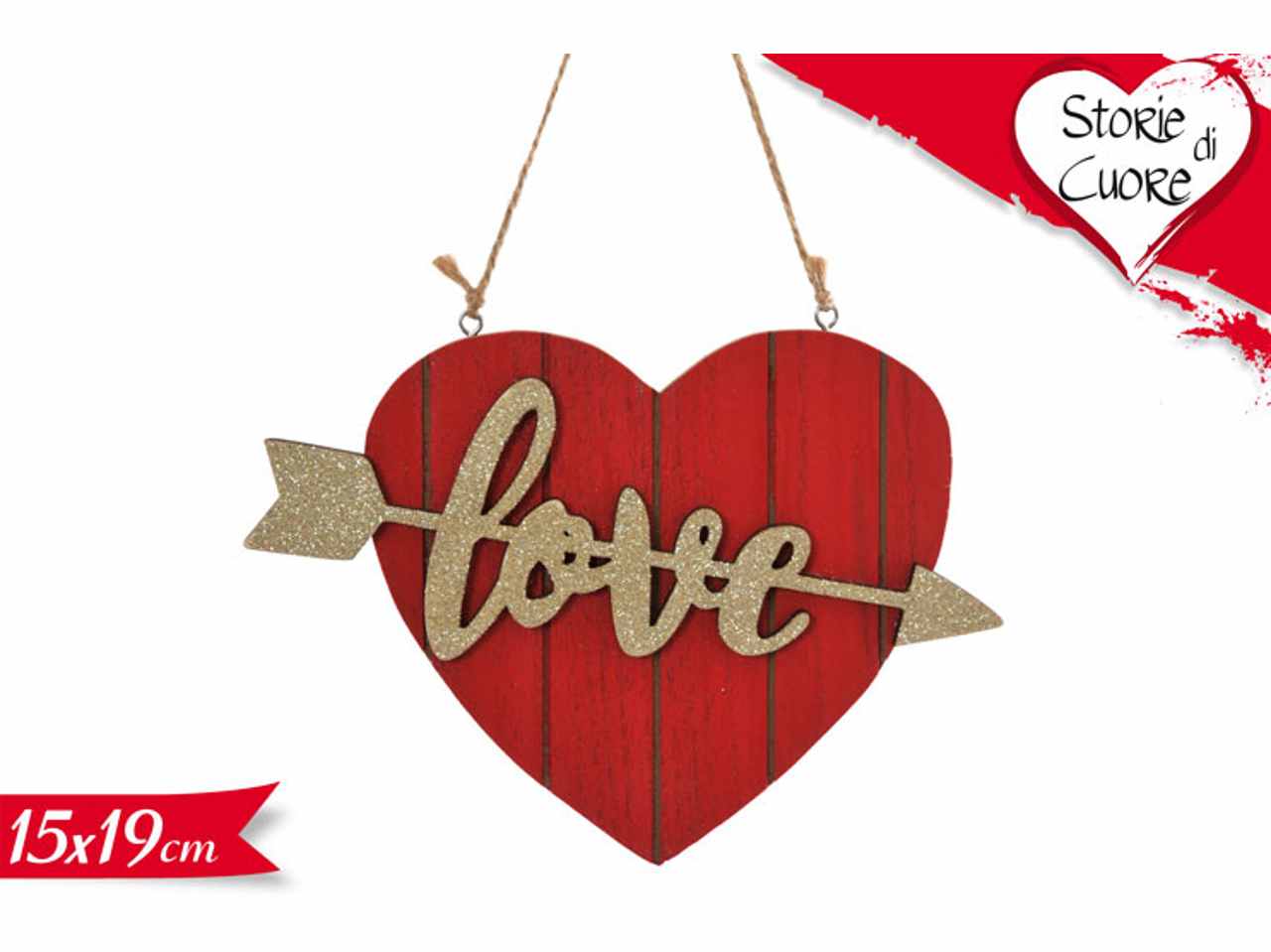 PENDAGLIO CUORE 15x19cm