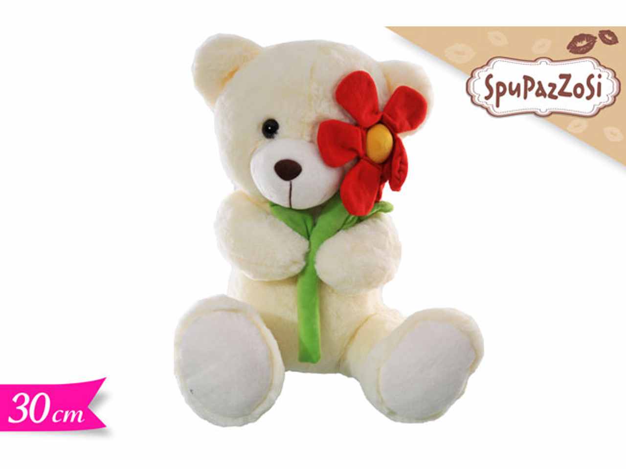 Orso con fiore 30cm