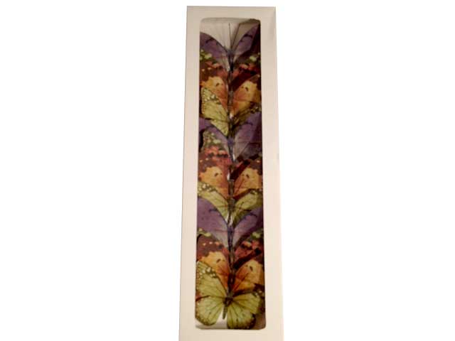 Farfalla carta 8cm viola 12pz e0171.14b