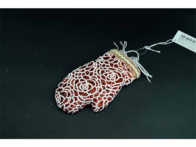 pendente natalizio guanto rosso