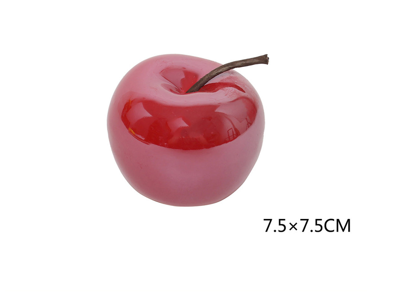 Mela in ceramica rossa 7,5cm