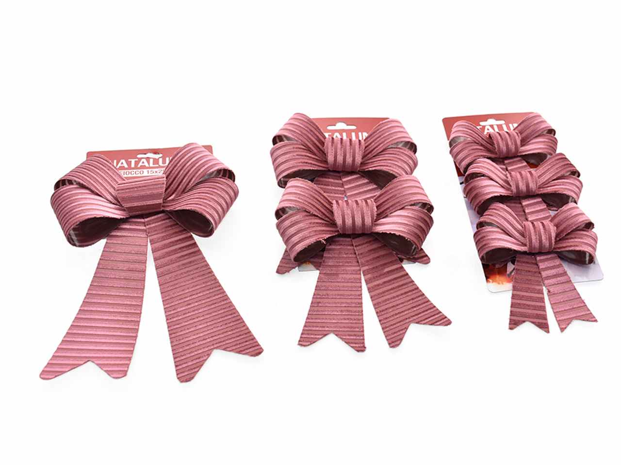 Fiocchi 3misure assortite rosa antico