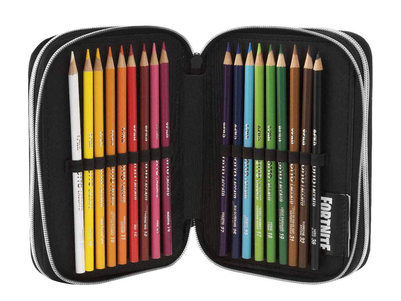 Astuccio corredo 3 zip foam fingers fortnite c/penna frixi