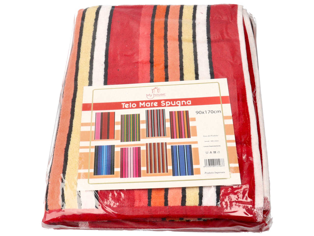 Telo mare velour rigato 90x170cm