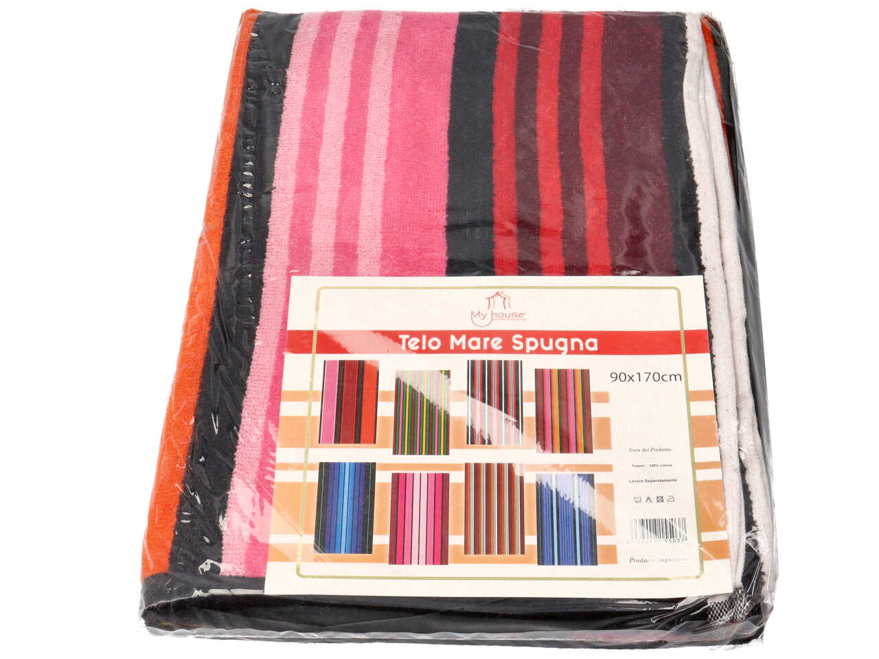 Telo mare velour rigato 90x170cm