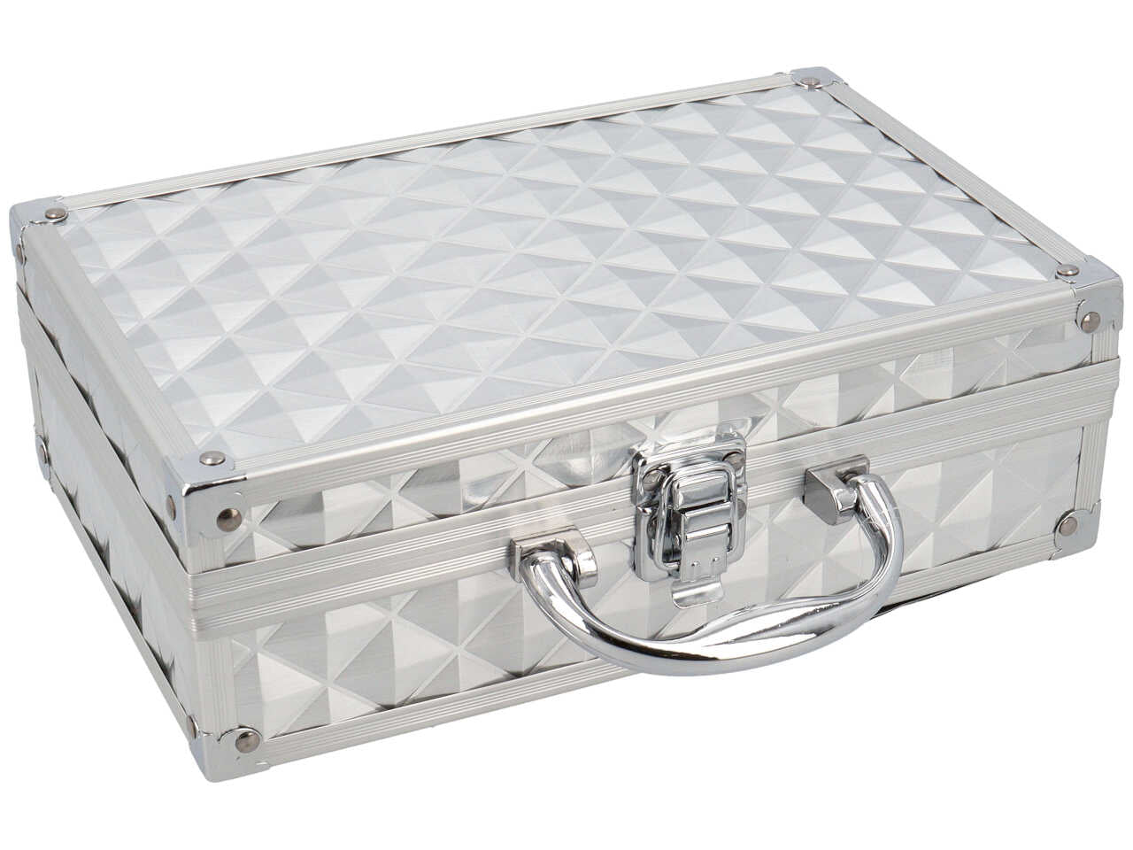 COSMETIC BEAUTY CASE SILVER