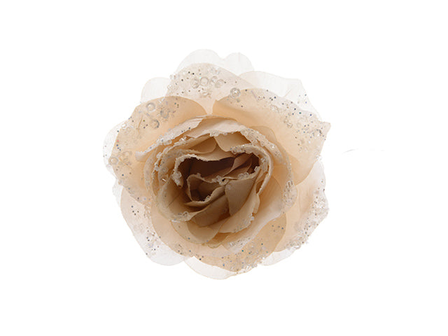 rosa c/clip e glitter 14x8.5cm 629347