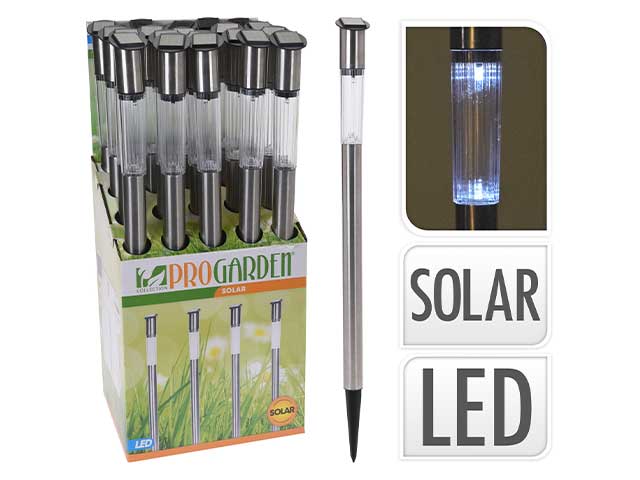 lampada solare inox 70cm dx9200610