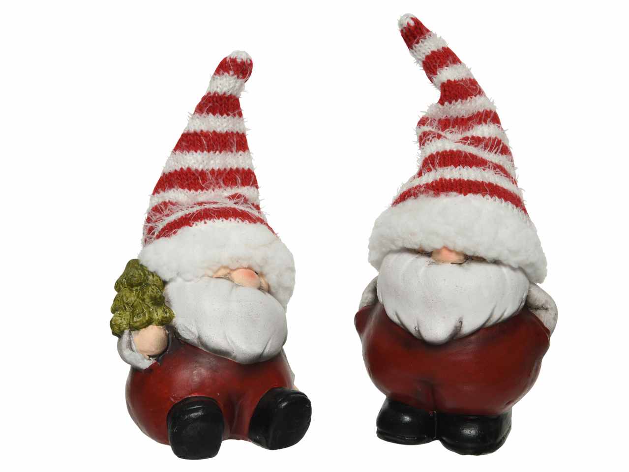 Babbo natale in terracotta 8,2x8x9,2cm rosso