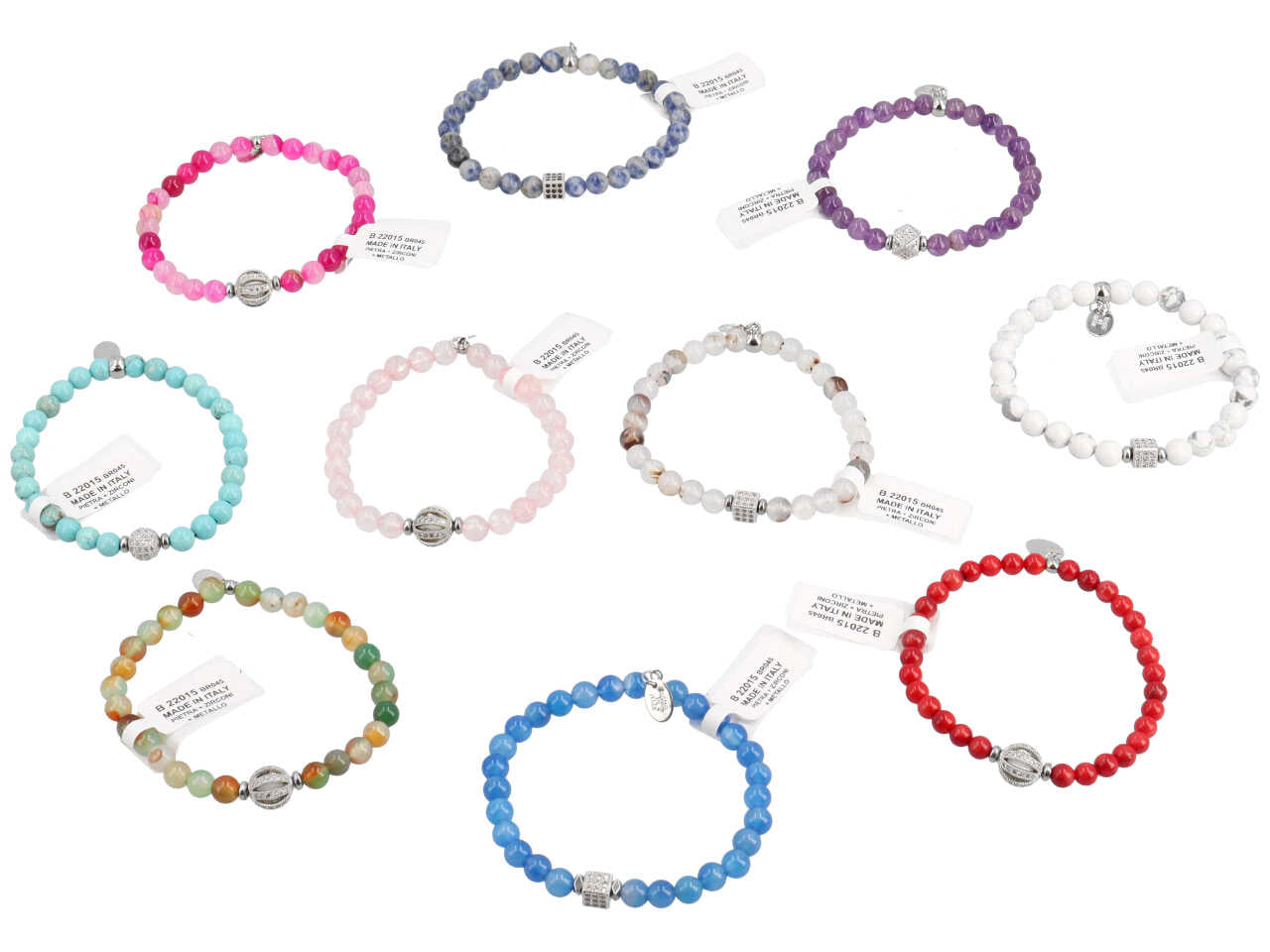 Bracciale pietra c/zirconi b 22015