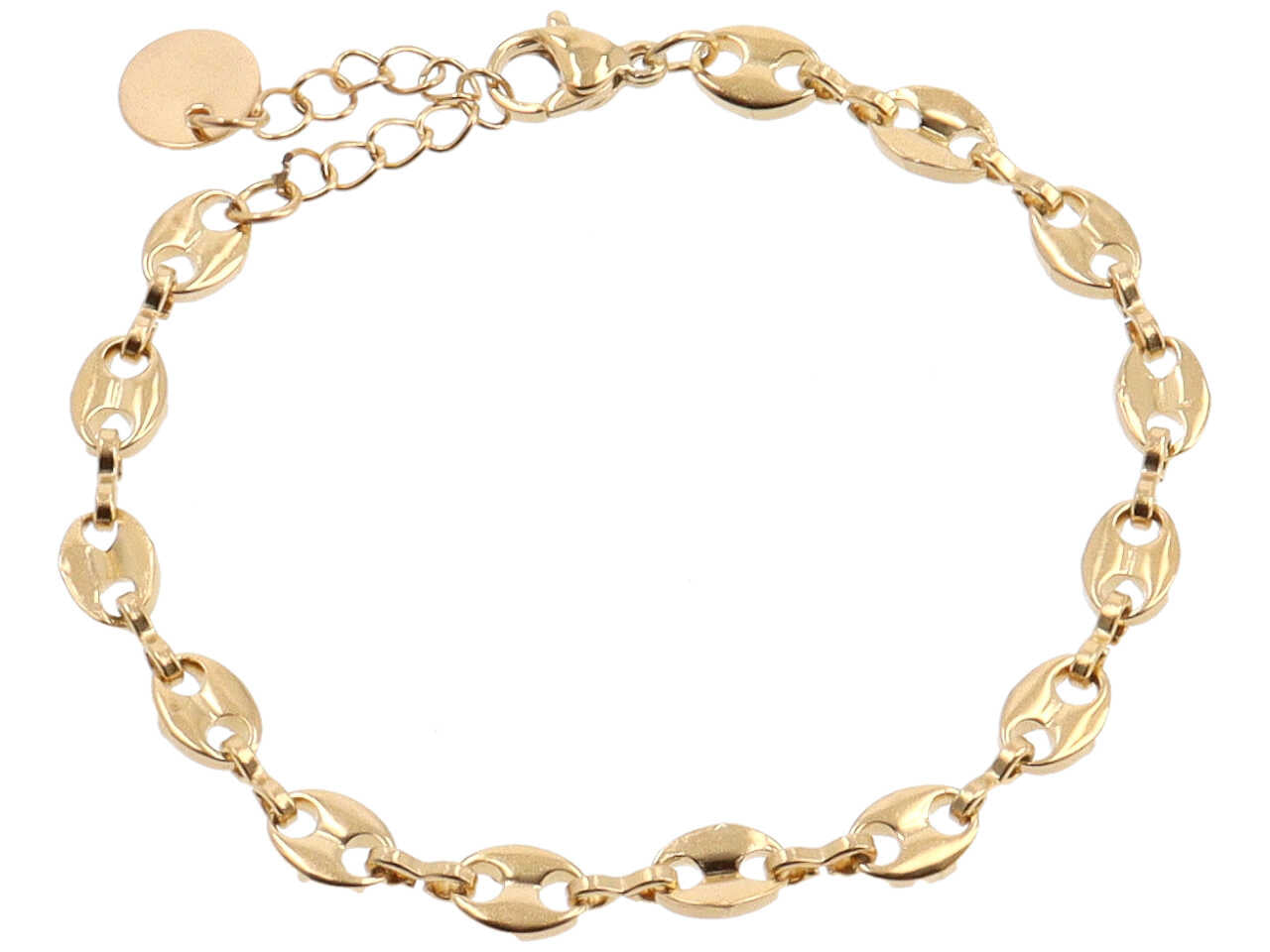 braccialetto maglia marinara oro