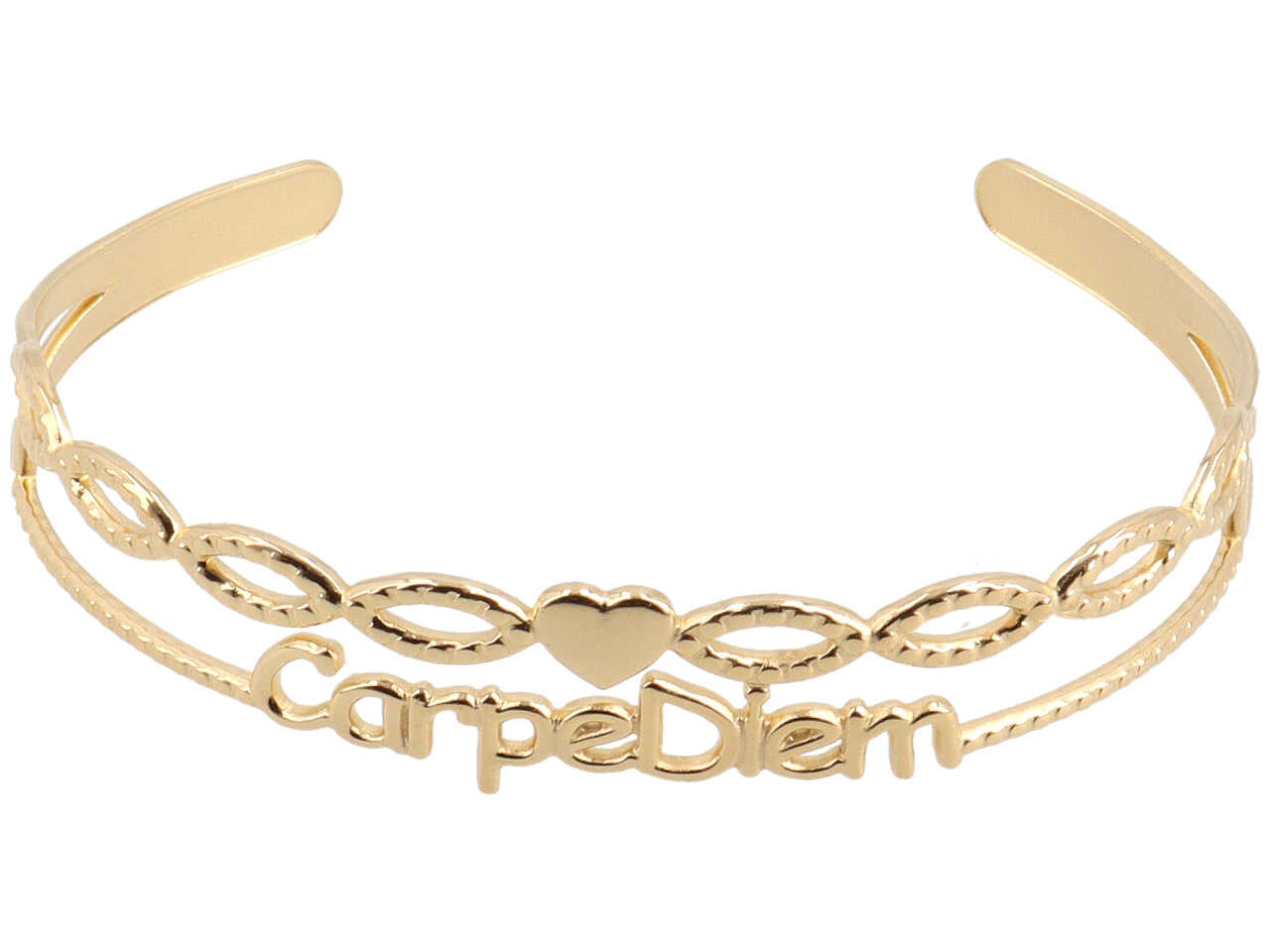 Bracciale rigido 2f carpe diem oro