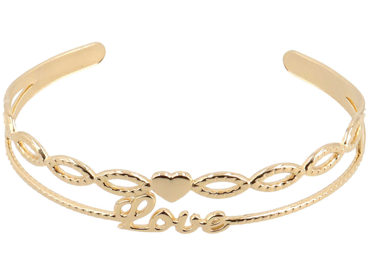 Bracciale rigido 2f love oro