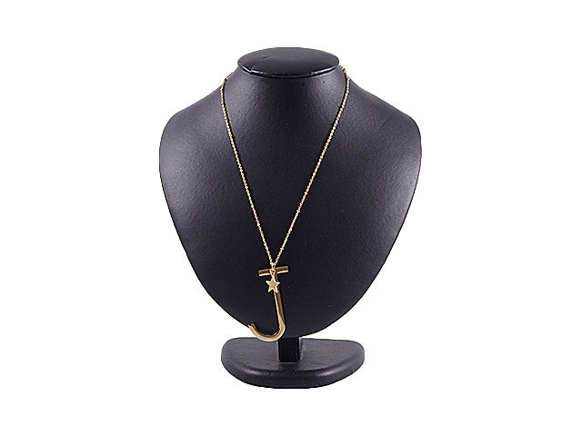 Collana acciaio lettera j oro